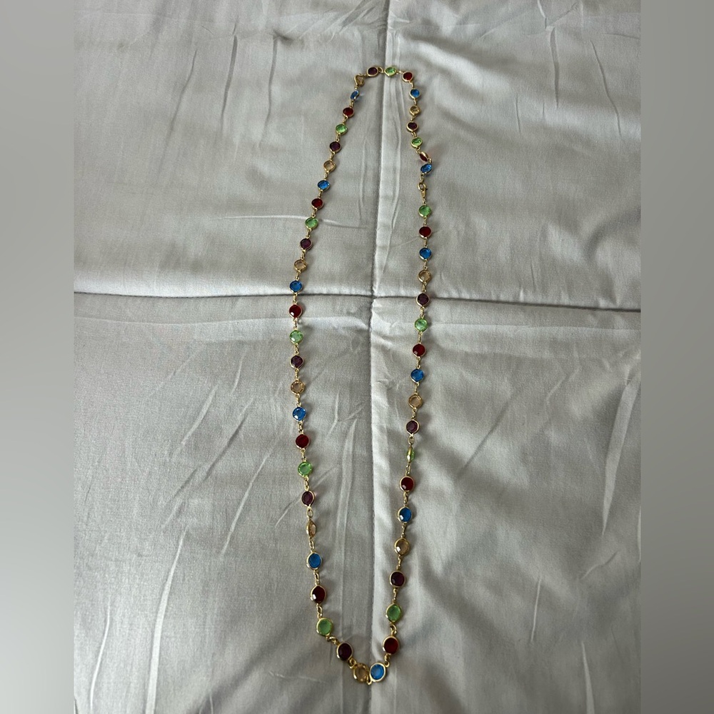 Elegant Multicolor Gemstone Necklace
